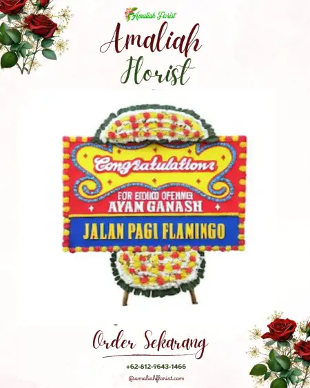 Sewa Papan Bunga Talang Lebar